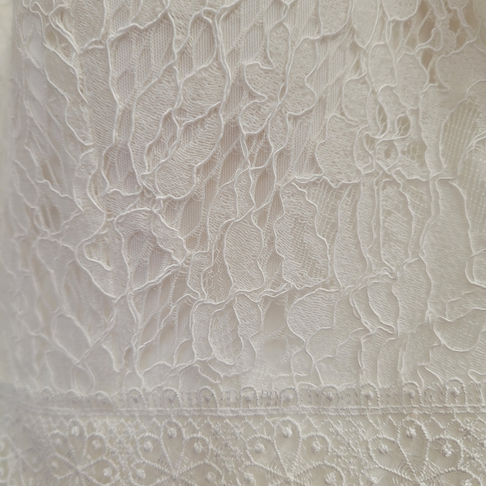 Ever Pretty Elegant Cap Sleeves Casual Applique Wedding Dress Size US 14 - Picture 6 of 10